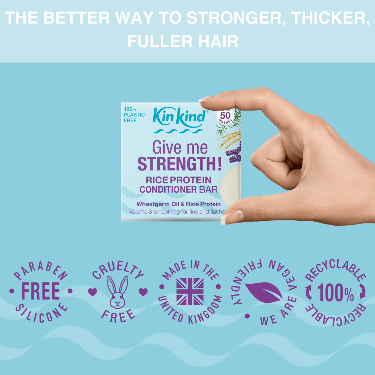 KinKind Give me STRENGTH! Conditioner Bar Rice Protein 40g Image https://cdn11.bigcommerce.com/s-g585yu857h/images/stencil/1280w/products/14378/24957/163876_D__90713.1783595461.png1