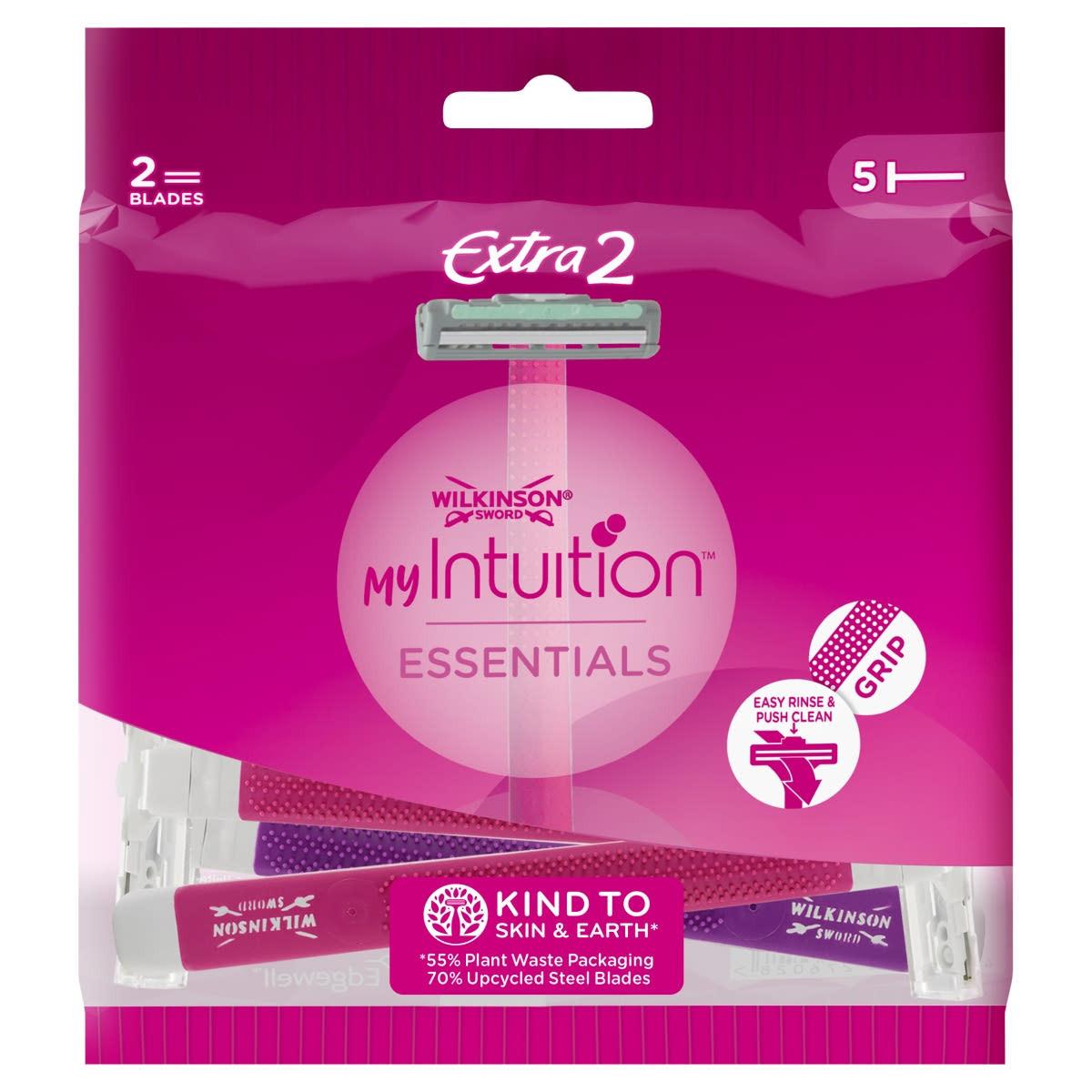 Wilkinson Sword Extra 2 Essentials Womens Disposable Razors 5s Image 1