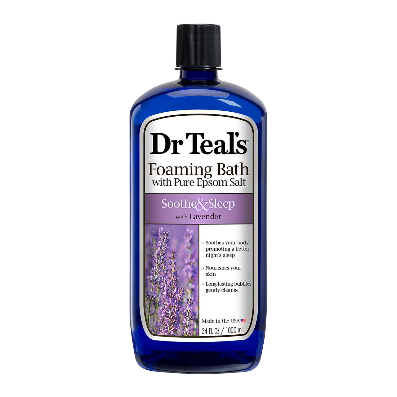 Dr Teal's Foaming Bath Soothe & Sleep Lavender 1L Image 1