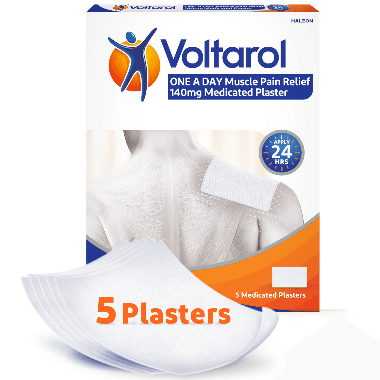 Voltarol Medicated Plaster 140mg 5 Pack Image 1