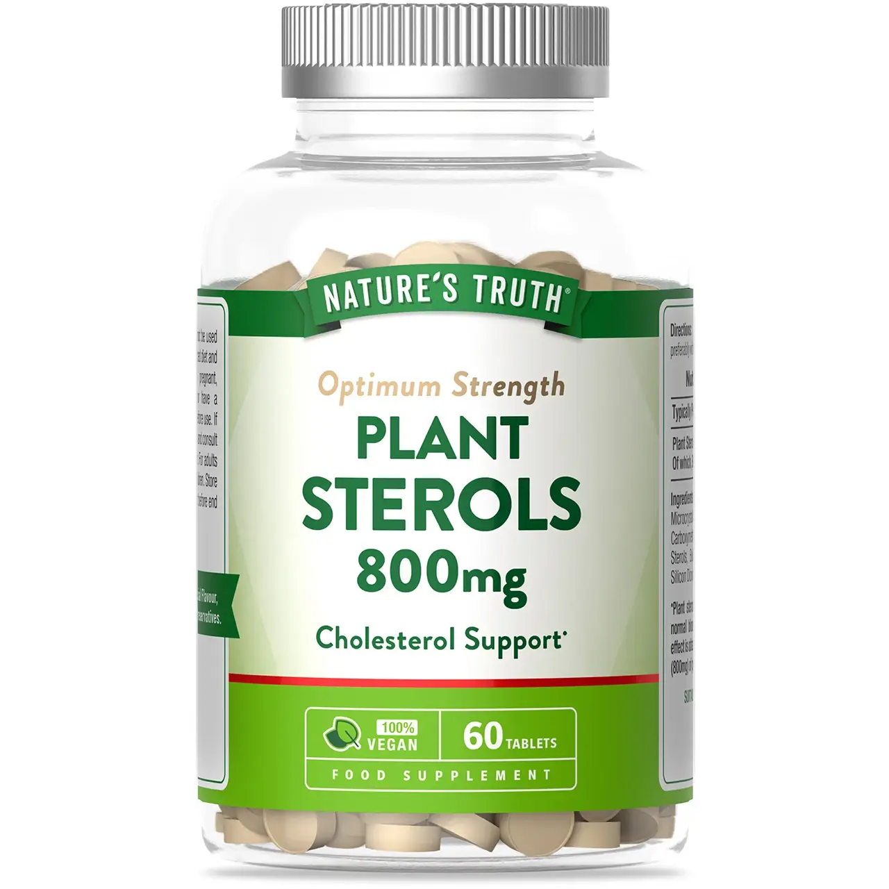 Nature's Truth Plant Sterols 800mg - 60 Tablets Image 1
