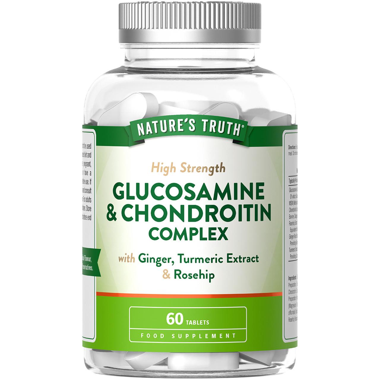 Nature's Truth Glucosamine & Chondroitin Complex 60 Tablets Image 1