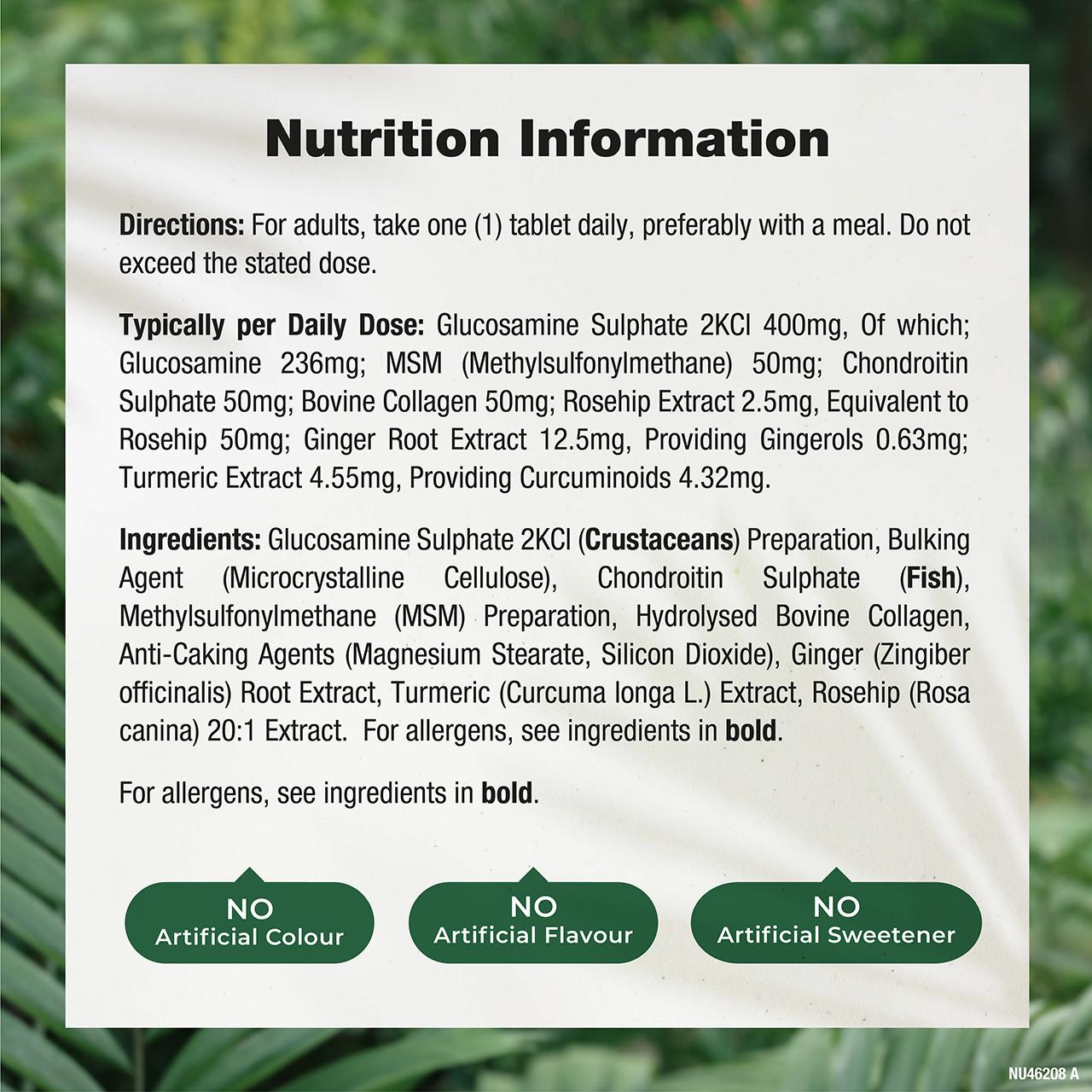 Nature's Truth Glucosamine & Chondroitin Complex 60 Tablets Image https://cdn11.bigcommerce.com/s-g585yu857h/images/stencil/1280w/products/14491/25219/840093125675_3__04098.1765449853.jpg1