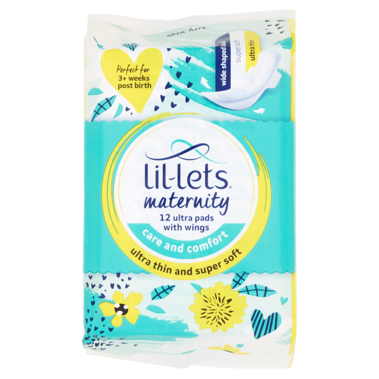 Lil-Lets Maternity Ultra Pads with Wings 12s Image 1