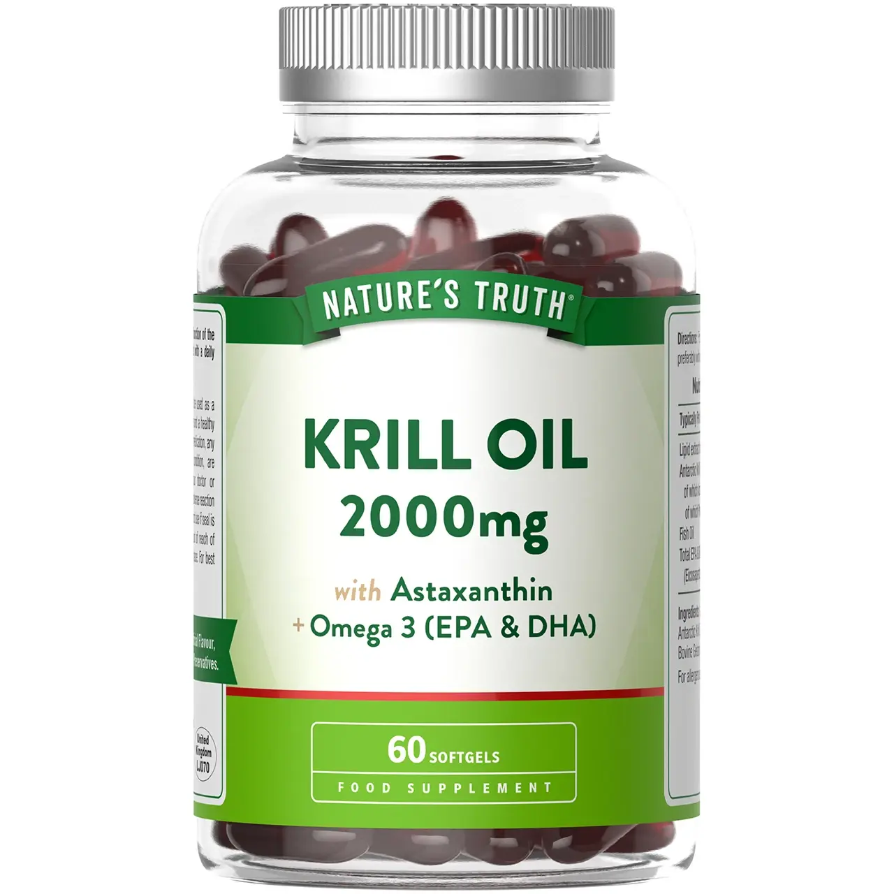 Nature's Truth Krill Oil 2000mg - 60 Softgels Image 1