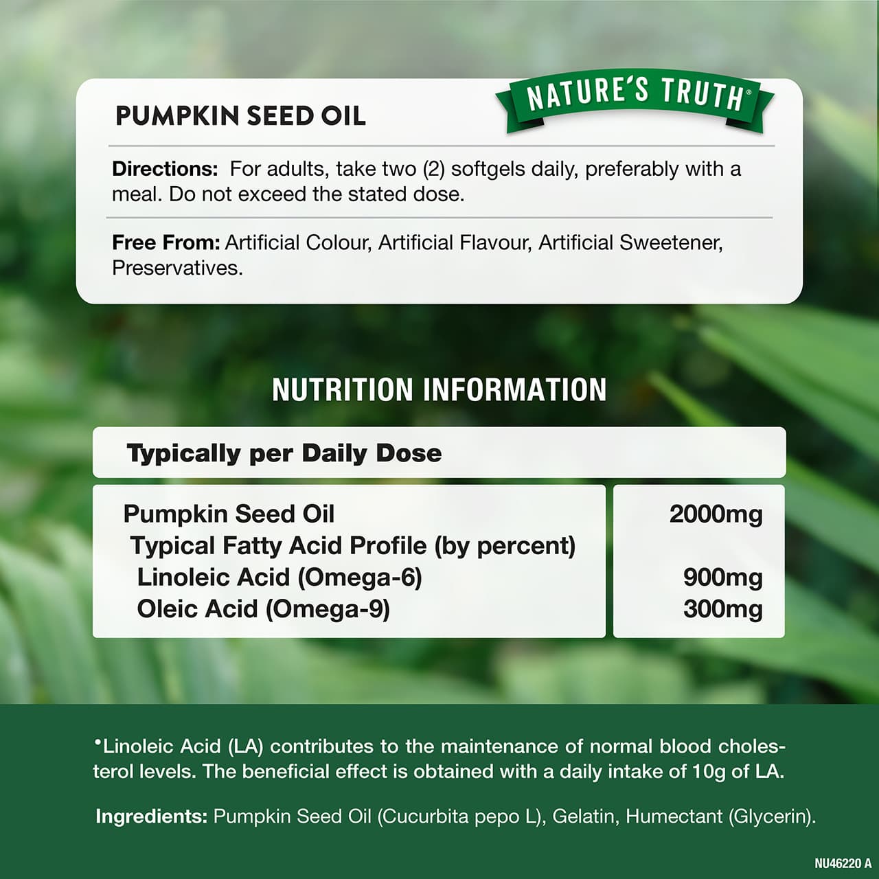 Nature's Truth Pumpkin Seed Oil 2000mg - 60 Softgels Image https://cdn11.bigcommerce.com/s-g585yu857h/images/stencil/1280w/products/14545/25287/840093125798_3__22721.1765547448.jpg1