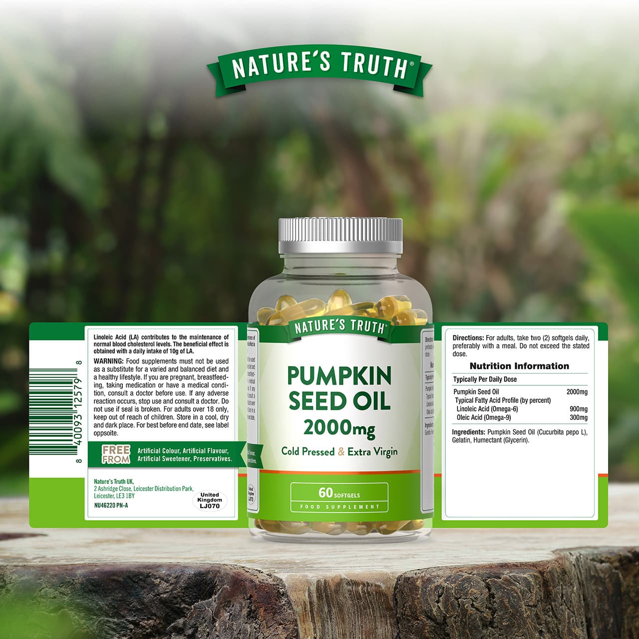 Nature's Truth Pumpkin Seed Oil 2000mg - 60 Softgels Image https://cdn11.bigcommerce.com/s-g585yu857h/images/stencil/1280w/products/14545/25288/840093125798_6__35915.1783595576.jpg1