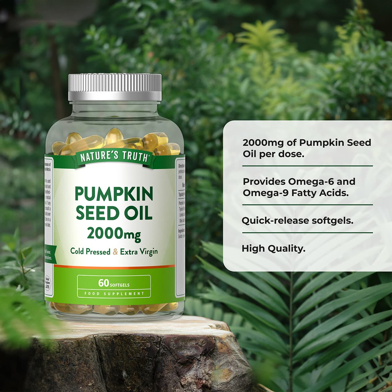Nature's Truth Pumpkin Seed Oil 2000mg - 60 Softgels Image https://cdn11.bigcommerce.com/s-g585yu857h/images/stencil/1280w/products/14545/25289/840093125798_2__63323.1765451079.jpg1
