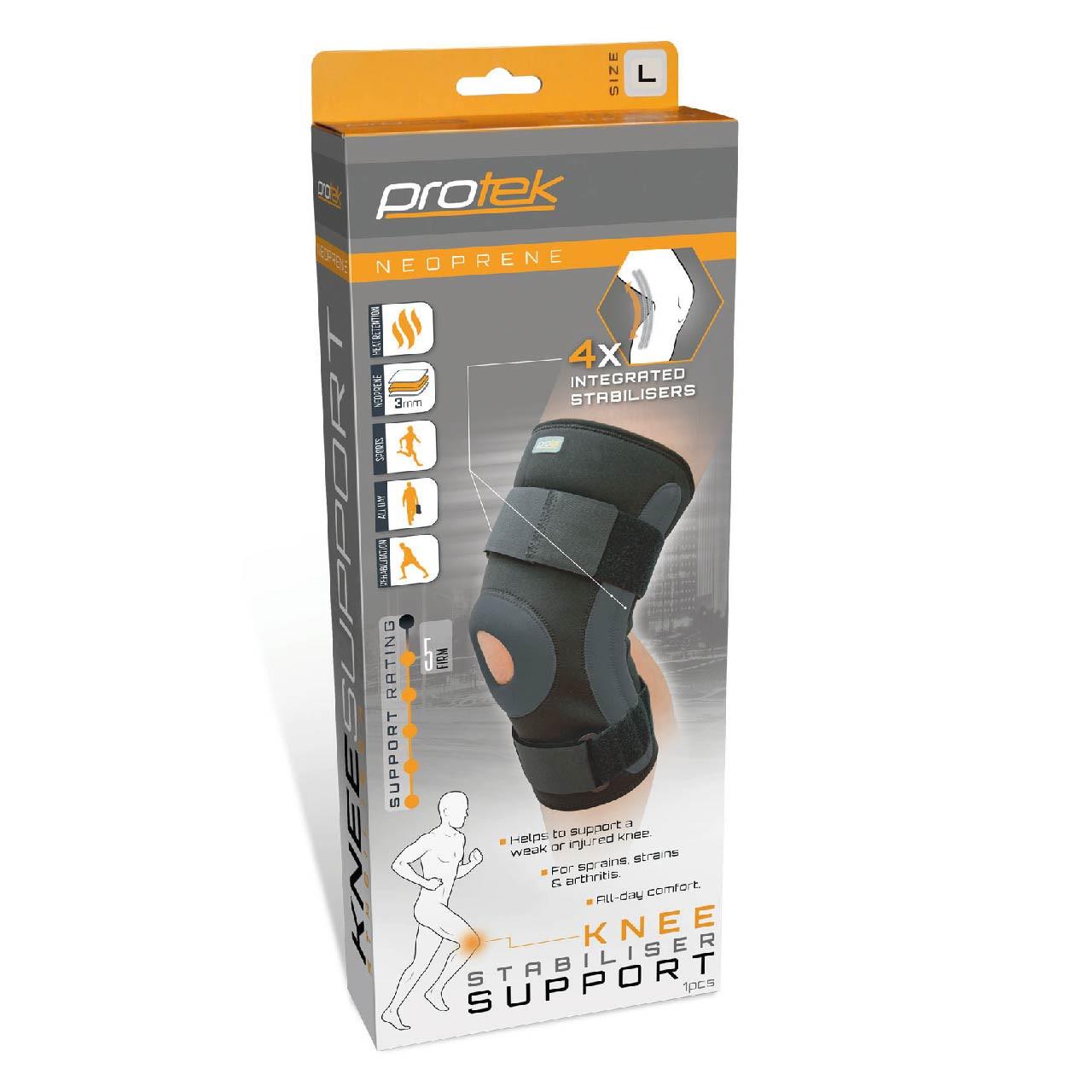 Protek Neoprene Knee Stabiliser - Large Image 1