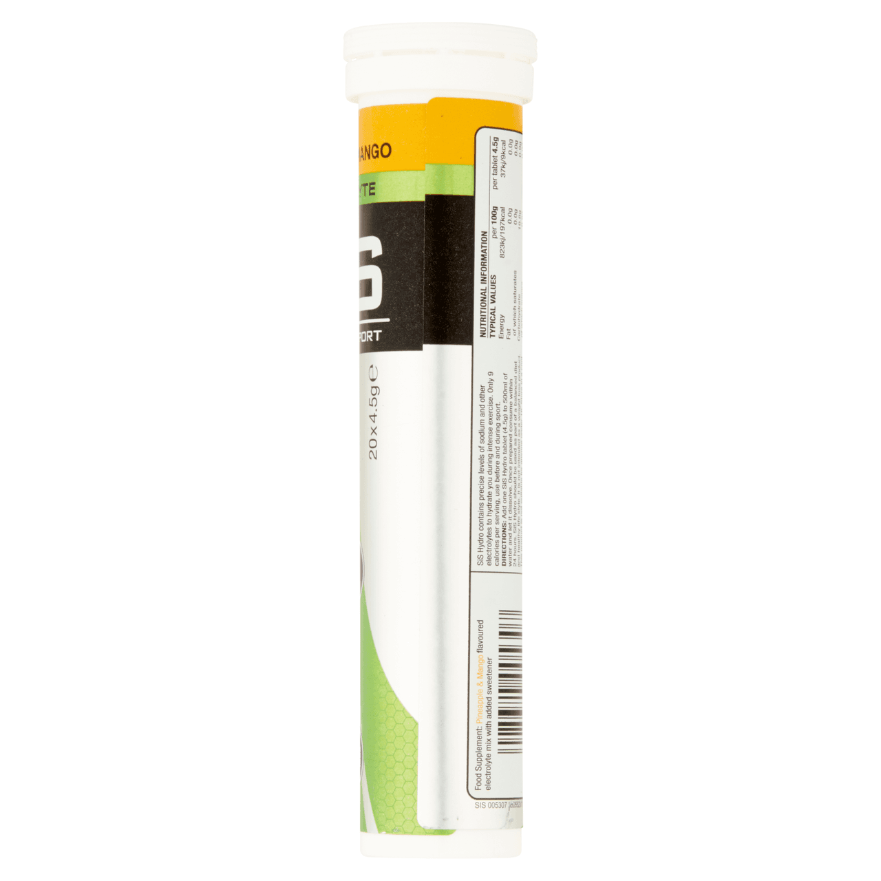 SiS GO Hydro Hydration Tablets Pineapple and Mango 20x4.2g Image https://cdn11.bigcommerce.com/s-g585yu857h/images/stencil/1280w/products/14586/25533/5025324005307_T73__30411.1765816146.png1