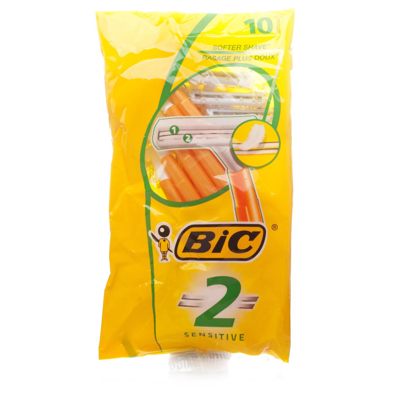 BIC 2 Sensitive Razors 10 Pack Image 1