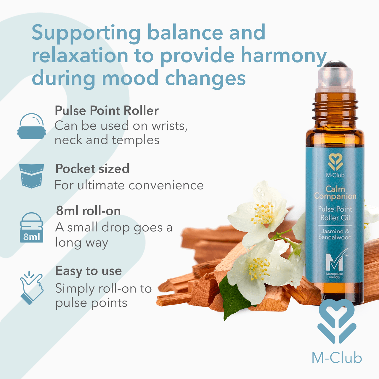 M-Club Calm Companion Pulse Point Roller Oil 8ml Image https://cdn11.bigcommerce.com/s-g585yu857h/images/stencil/1280w/products/14650/25916/3.01-2000x2000-TheBodyDoctor-RLS-295377__83723.1783595672.png1