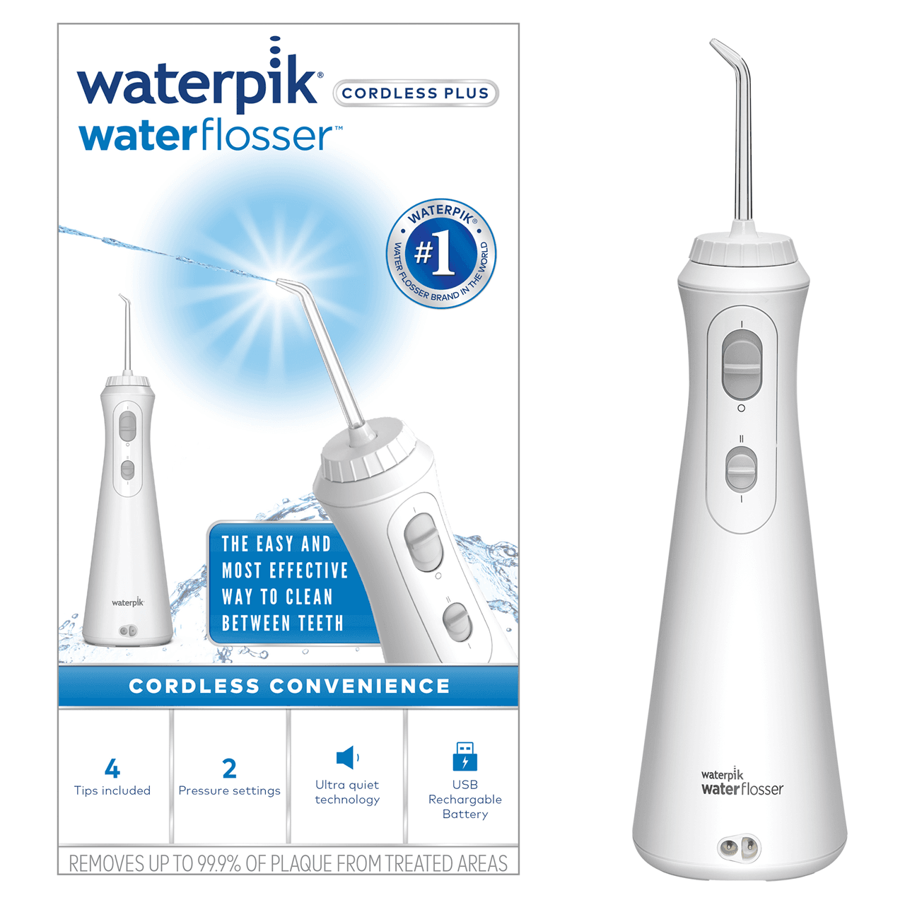 Waterpik Water Flosser Cordless Plus White Image https://cdn11.bigcommerce.com/s-g585yu857h/images/stencil/1280w/products/1469/12714/0073950317412_T2__63772.1743427229.png1