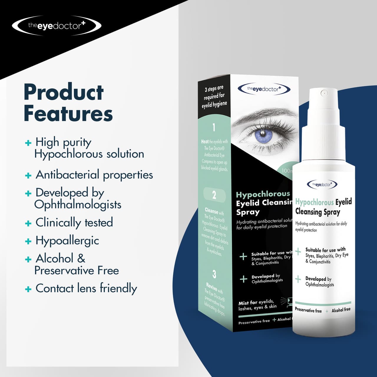 The Eye Doctor Hypochlorous Spray 100ml Image https://cdn11.bigcommerce.com/s-g585yu857h/images/stencil/1280w/products/14693/25948/6.03_-_2000x2000_-_The_Body_Doctor_-_HEO_-_259561__83820.1768207317.jpg1