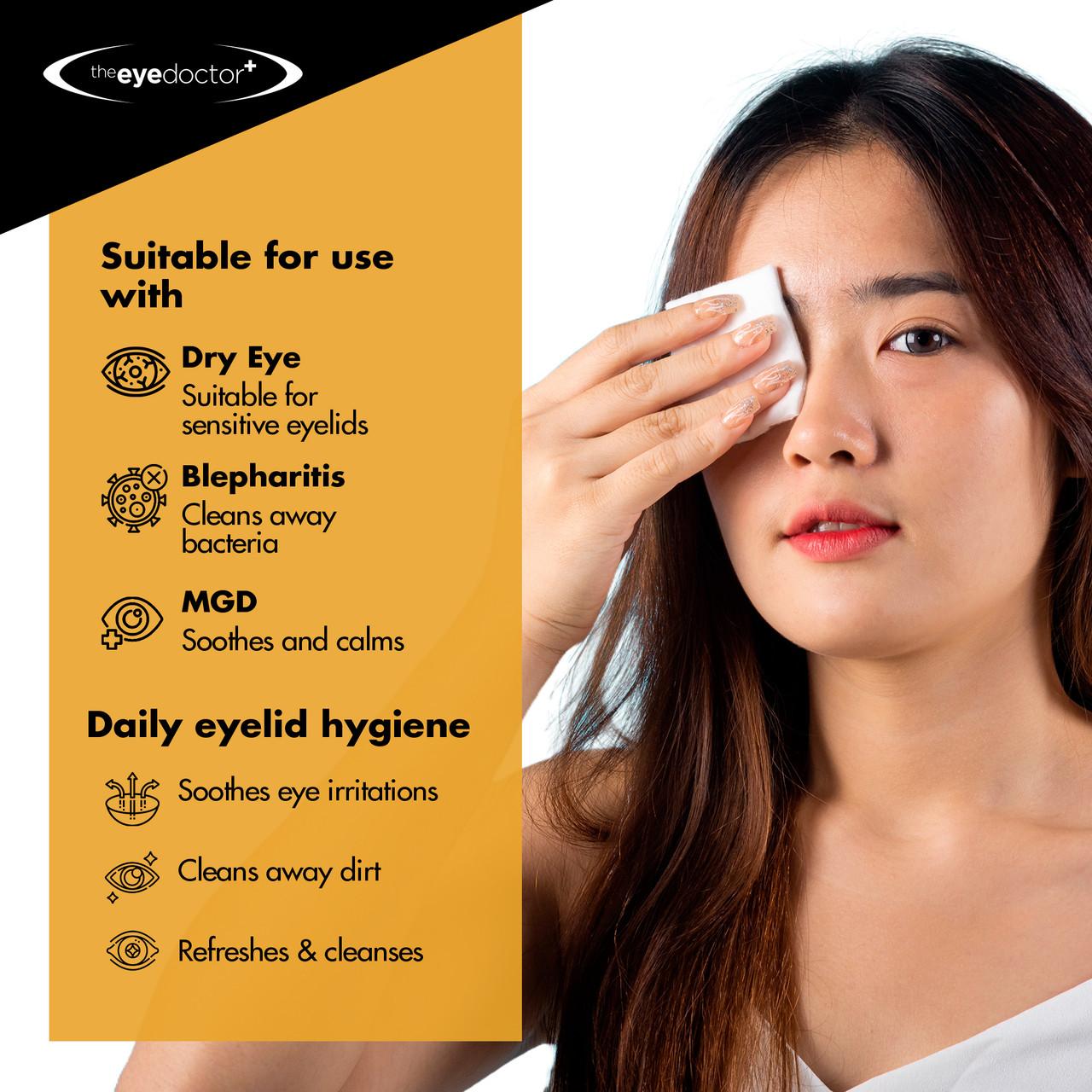 The Eye Doctor Eye Lid Wipes 40 Pack Image https://cdn11.bigcommerce.com/s-g585yu857h/images/stencil/1280w/products/14699/25961/1.07-2000x2000-TheBodyDoctor-MSA-255599__64517.1768207499.jpg1