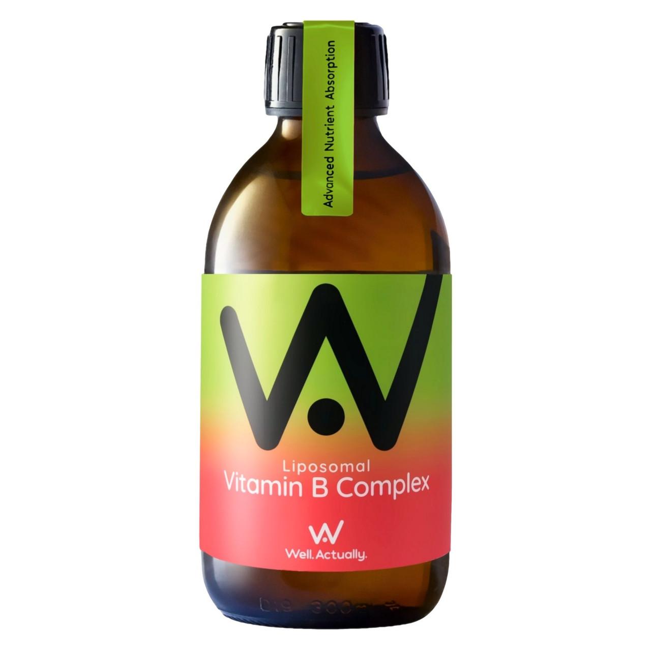 Well. Actually. Liposomal Vitamin B Complex, Tropical Flavour, 250ml Image 1