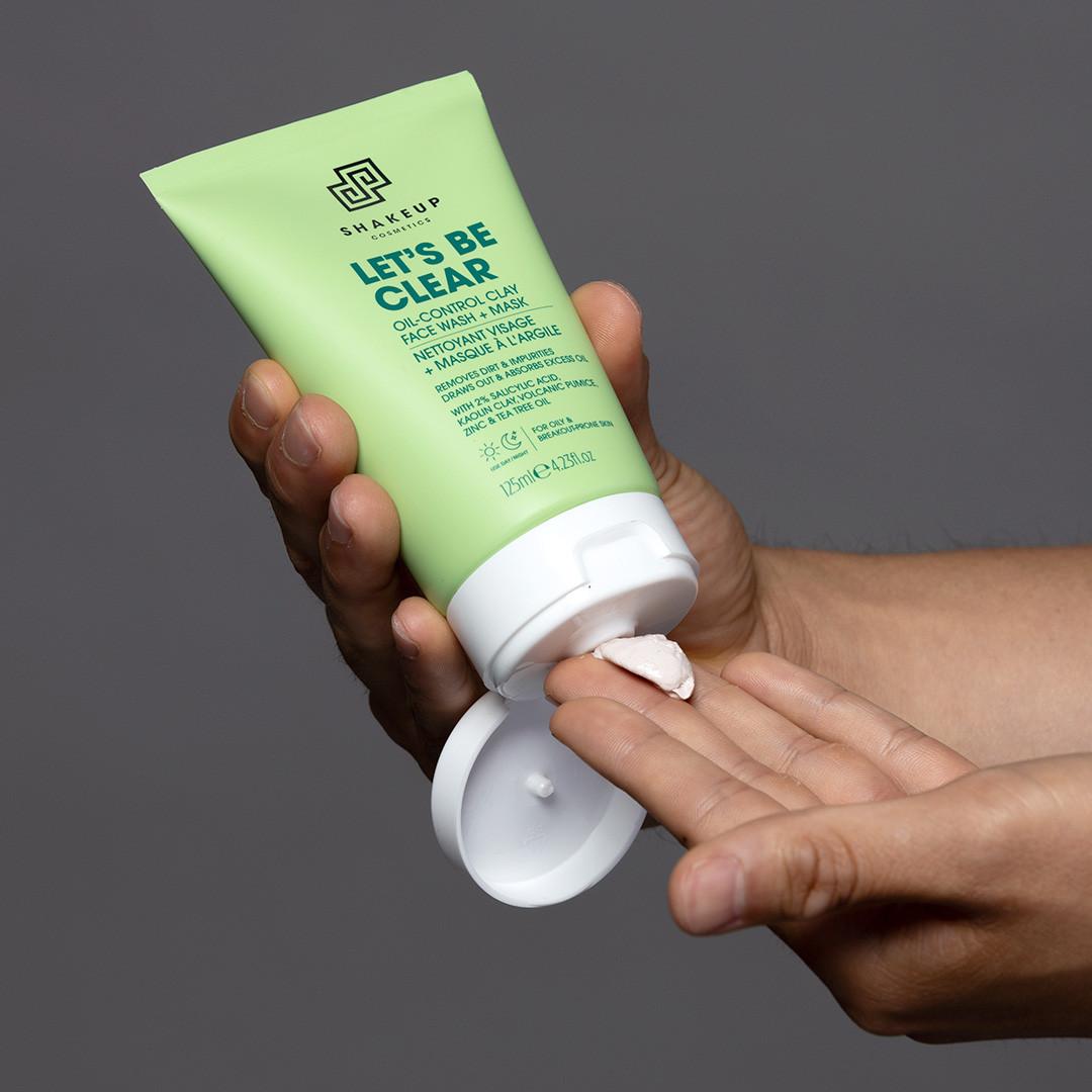 Shakeup Let’s Be Clear Oil-Control Clay Face Wash + Mask 125ml Image https://cdn11.bigcommerce.com/s-g585yu857h/images/stencil/1280w/products/14745/26259/164368_B__88923.1768899999.jpg1
