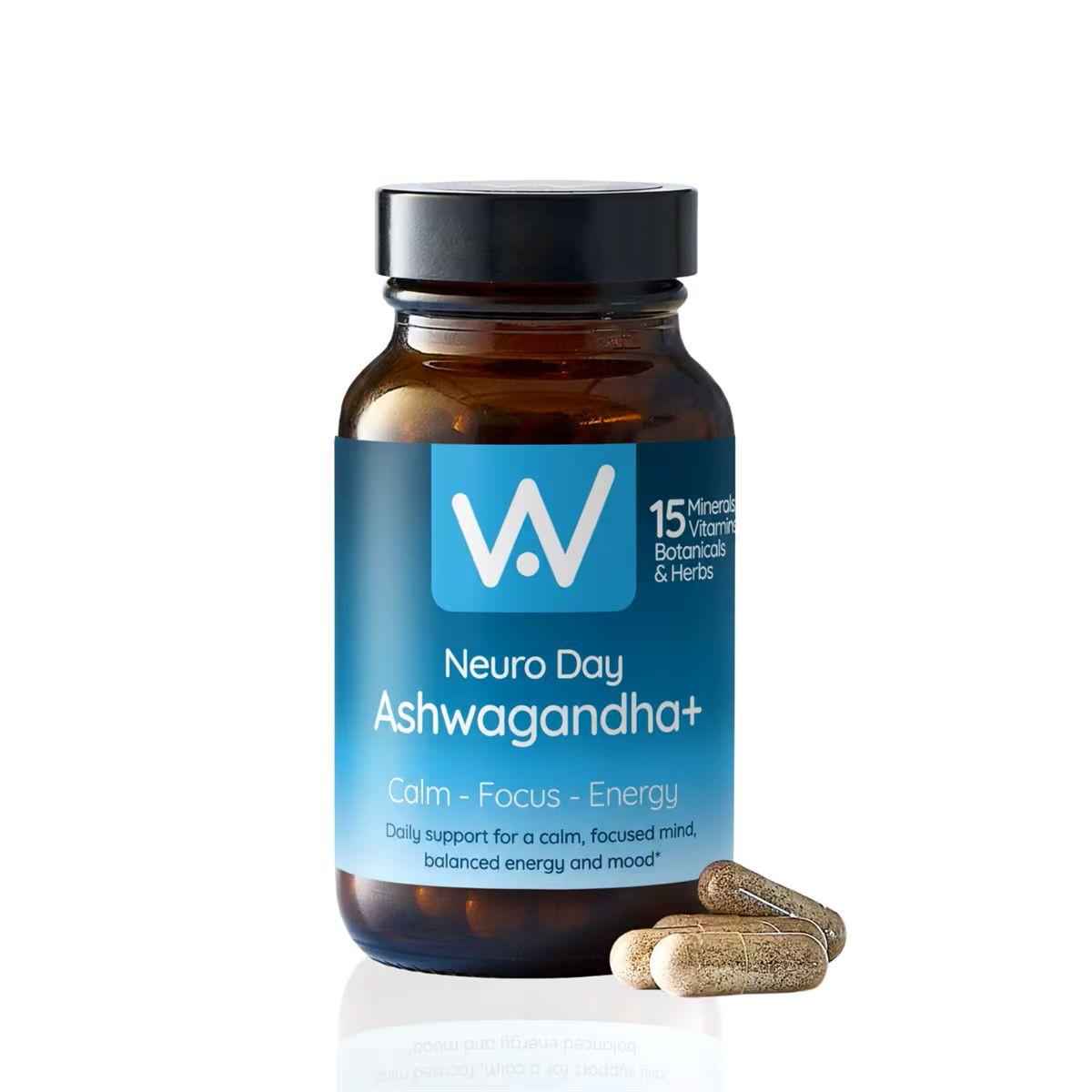 Well. Actually. Neuro Day Ashwagandha+ Focused Calm Energy Support, 14 Ingredients Image 1