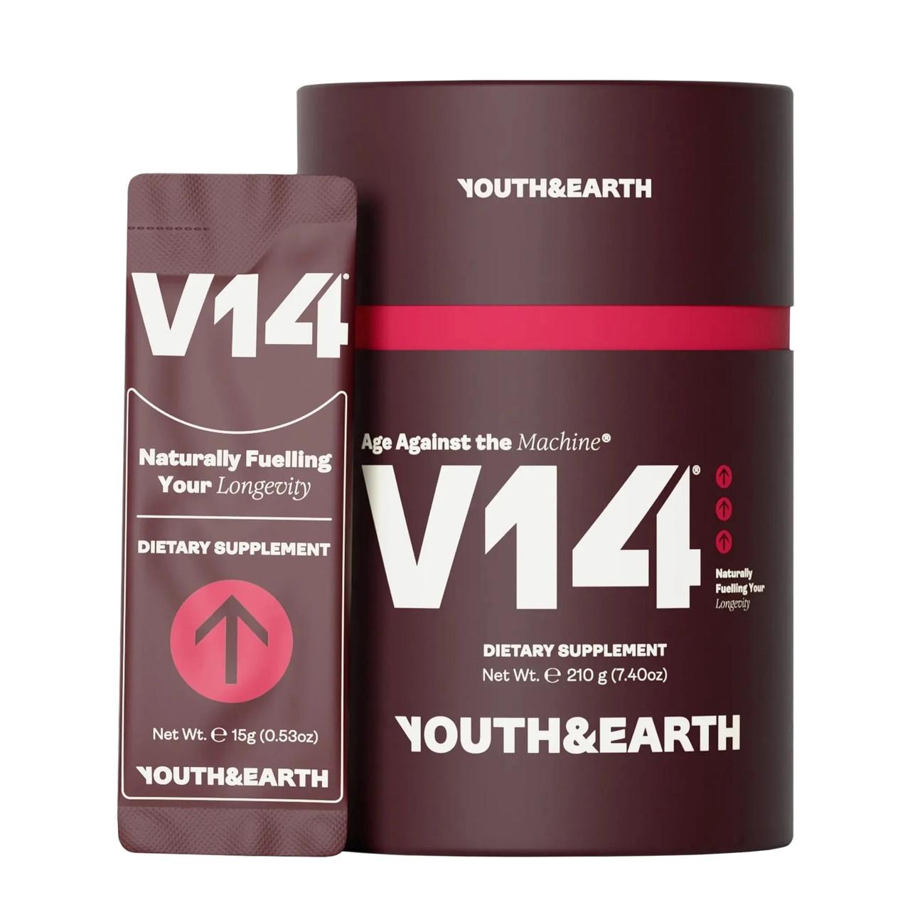 Youth & Earth V14Superfood Reds Powder – 27 Antioxidant-Rich Superfruits - V14Travel Packs - 14 Sachets Image 1