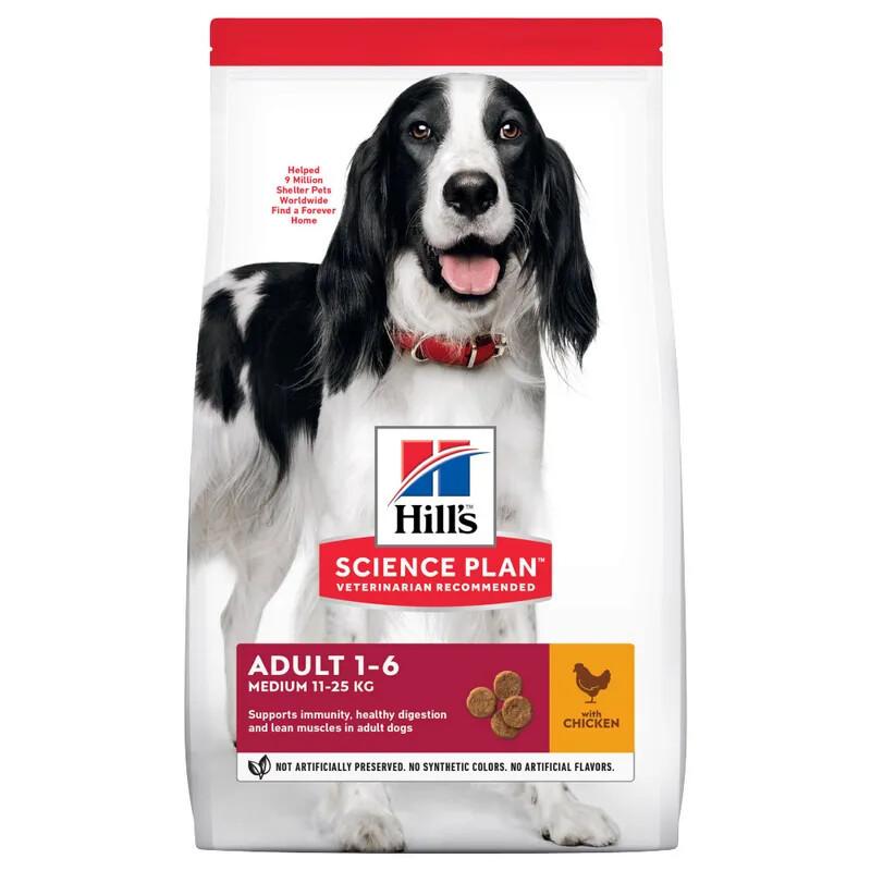 Hill's Science Plan Medium Adult Dry Dog Food Chicken 14kg Image 1