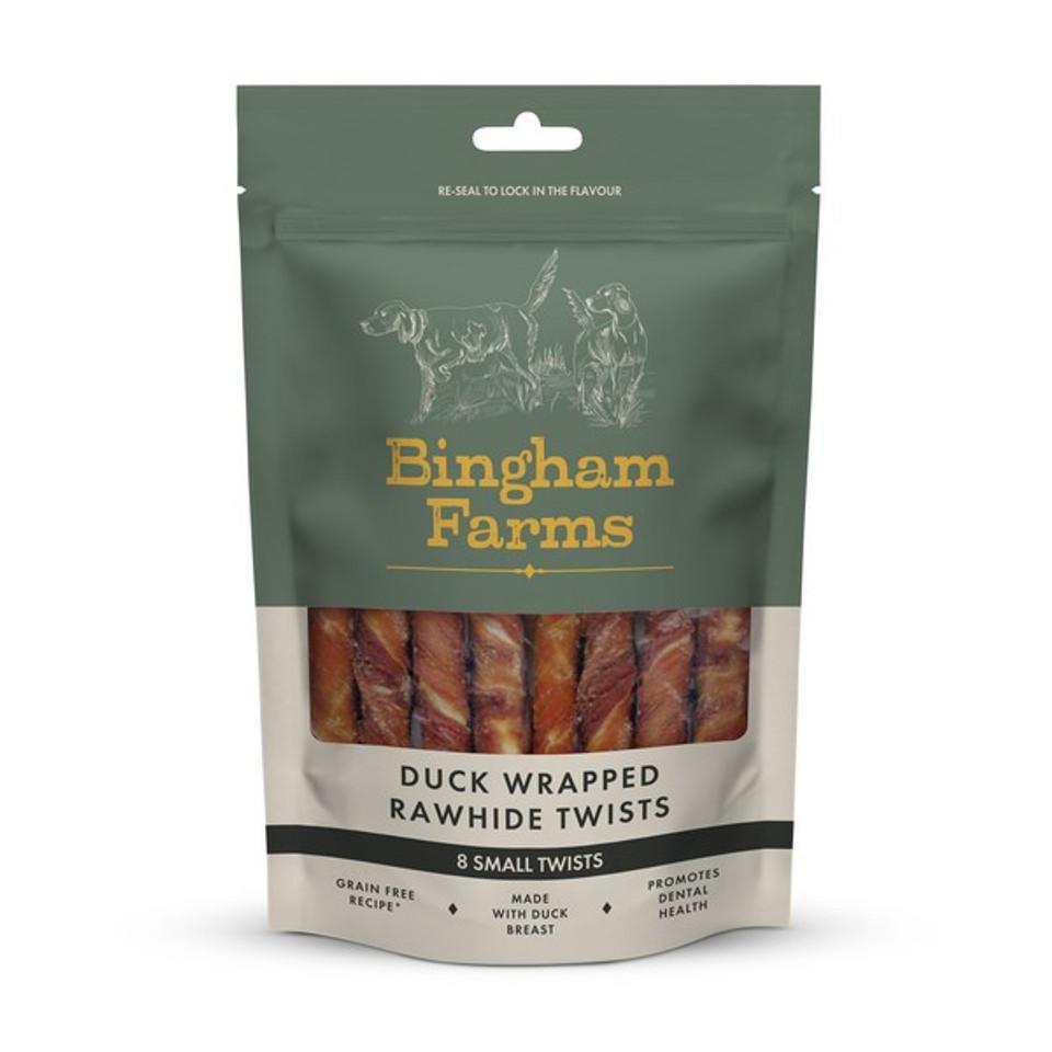 Bingham Farms Duck Wrapped Rawhide Twist Small Image 1