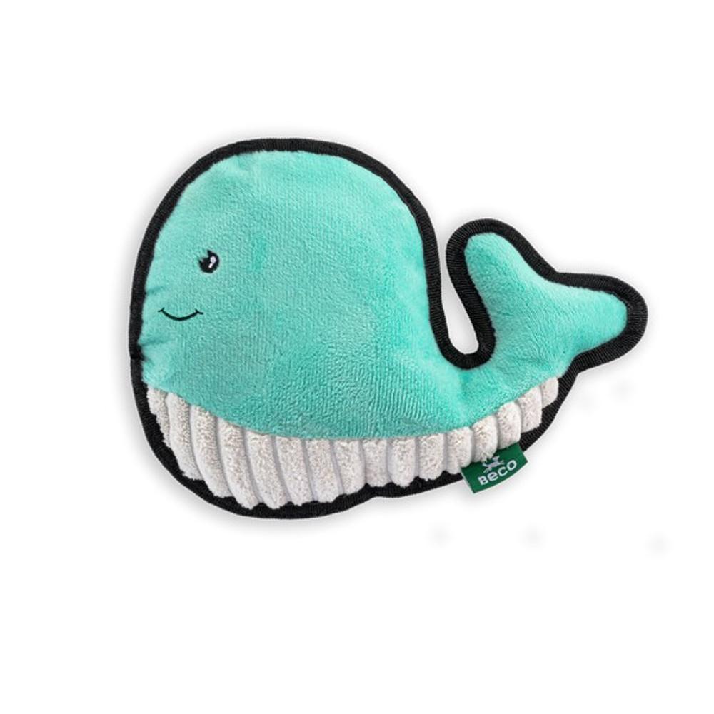 Beco Recycled Rough and Tough Whale Dog Toy Image 1
