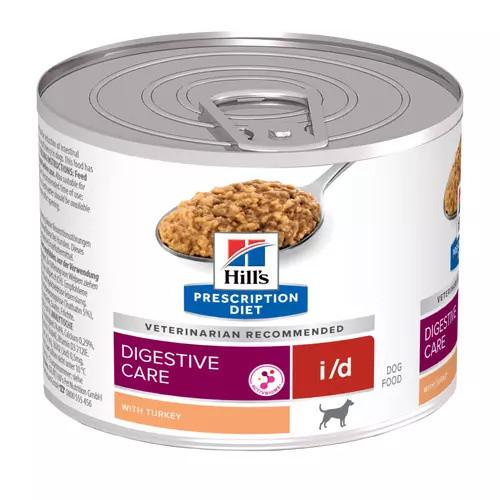 Hill's Prescription Diet I/D Digestive Care Turkey Wet Dog Food 12 x 200g Image 1