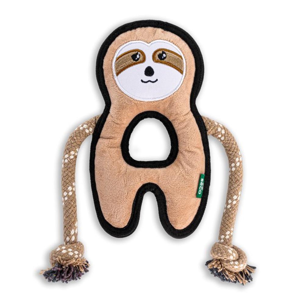 Beco Recycled Rough and Tough Sloth Dog Toy Image 1