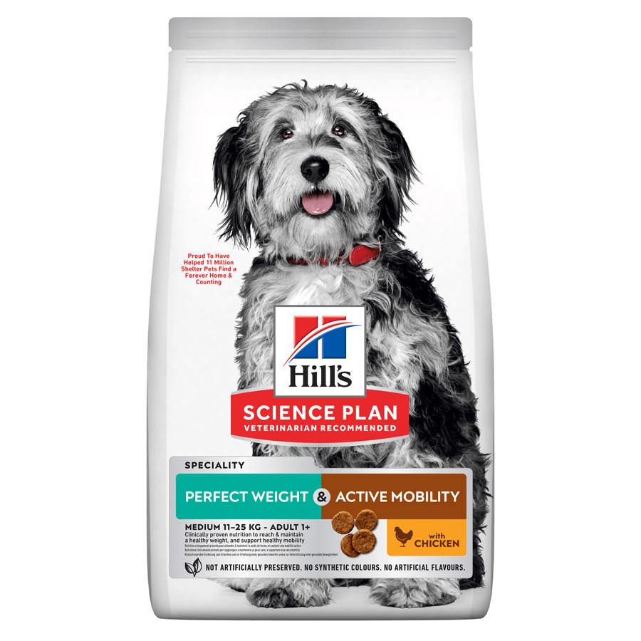 Hill's Science Plan Perfect Weight & Active Mobility Dry Dog Food Image https://cdn11.bigcommerce.com/s-g585yu857h/images/stencil/1280w/products/15231/27594/Hill%27s-Science-Plan-Med-Breed-Perfect-Weight--26-Active-Mobility-Dry-Dog-Food-12kg__04213.1772819259.jpg1