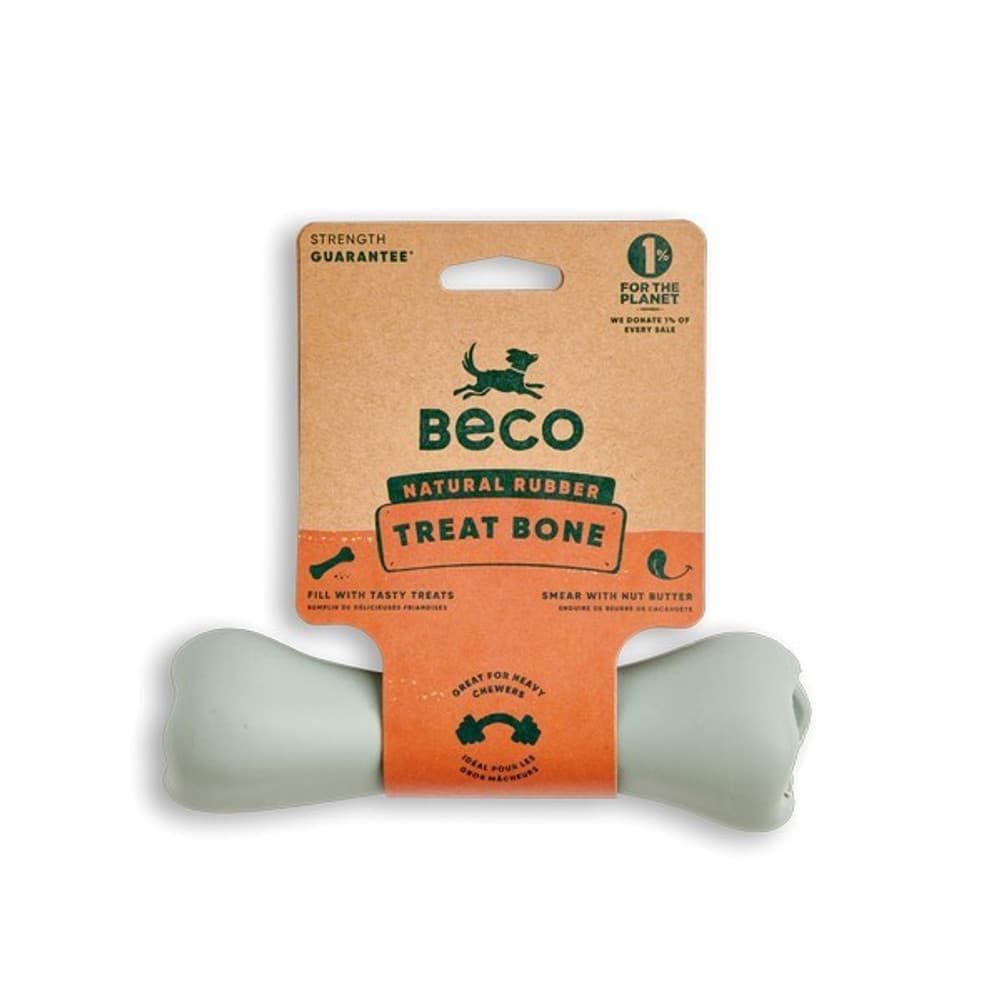 Beco Natural Rubber Chew Bone Dog Chew Image 1