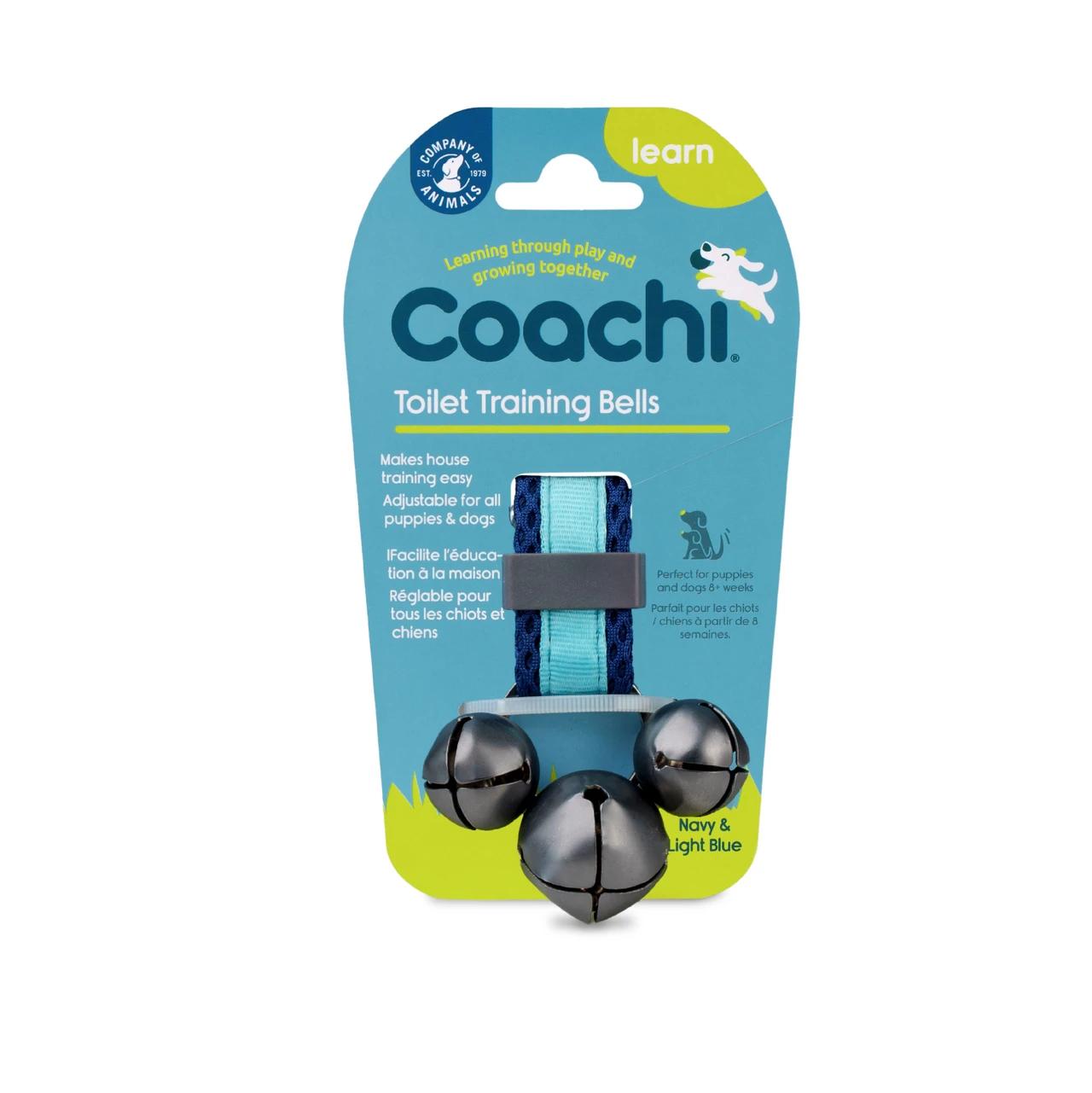 Coachi Puppy & Mini Toilet Bells Teal & Mint for Dogs Image 1