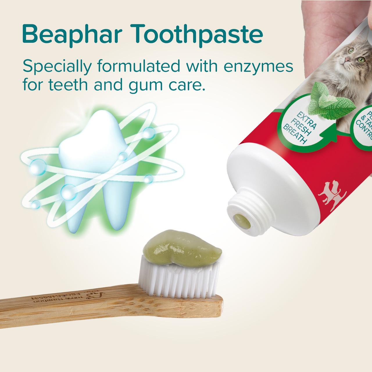 Beaphar Peppermint & Parsley Flavour Toothpaste with Enzymes for Cats and Dogs Image https://cdn11.bigcommerce.com/s-g585yu857h/images/stencil/1280w/products/15301/27781/Beaphar-Peppermint--26-Parsley-Flavour-Toothpaste-with-Enzymes-for-Cats-and-Dogs__03462.1772819208.jpg1