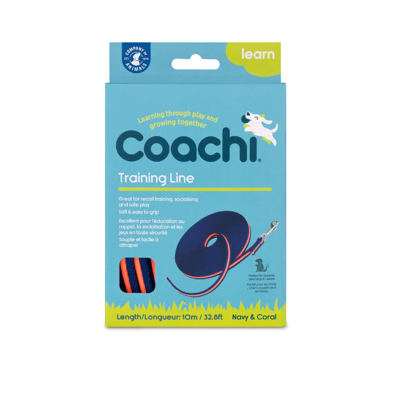 Coachi Training Line Navy & Coral 10m for Dogs Image 1