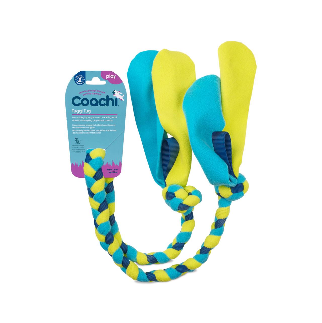 Coachi Tuggi Tug Navy, Lime & Light Blue for Dogs Image 1