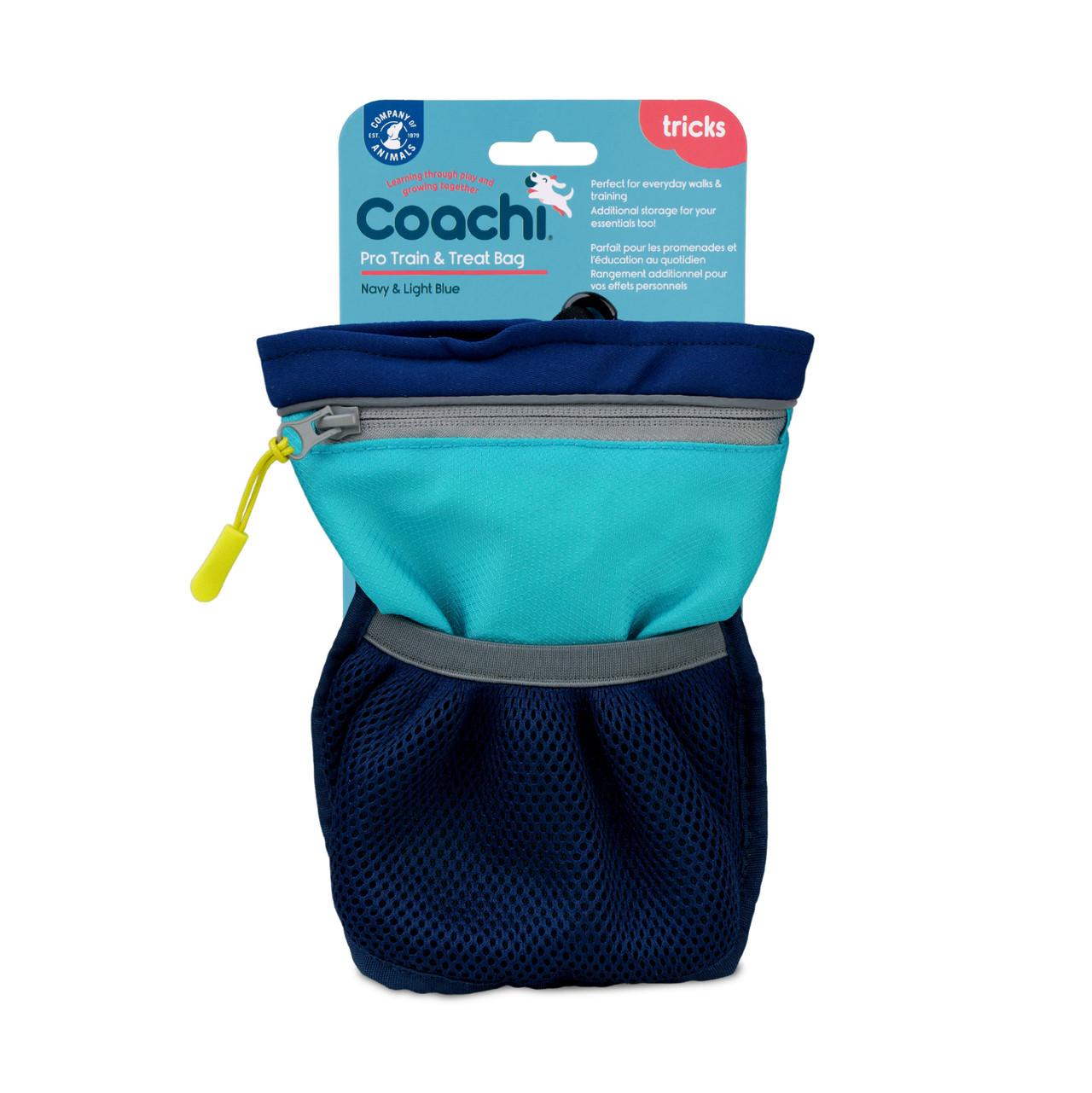 Coachi Pro Train & Treat Bag Navy & Light Blue for Dogs Image 1