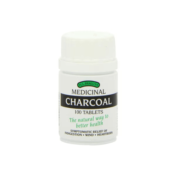 Braggs Medicinal Charcoal 100 Tablets Image 1