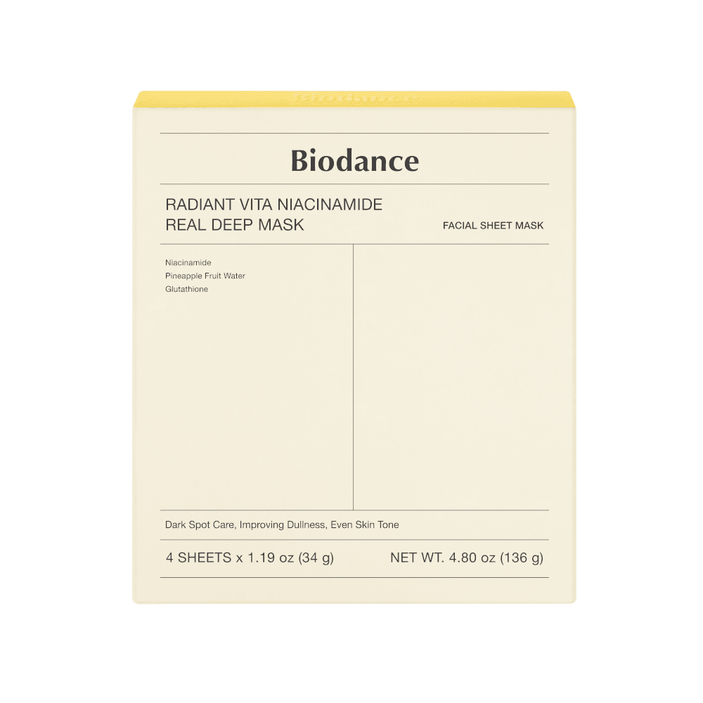 Biodance Radiant Vita Niacinamide Real Deep Mask 1 Box Image 1