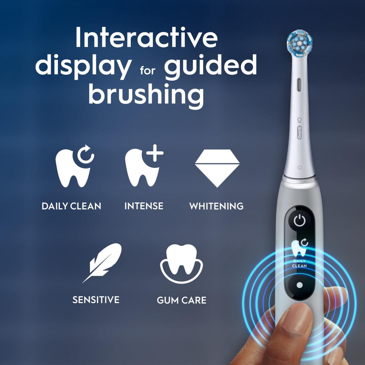 Oral-B iO6 Ultimate Clean Electric Toothbrush Grey Opal Image https://cdn11.bigcommerce.com/s-g585yu857h/images/stencil/1280w/products/1540/17992/4210201376750_T62___19386.1756285608.jpg1