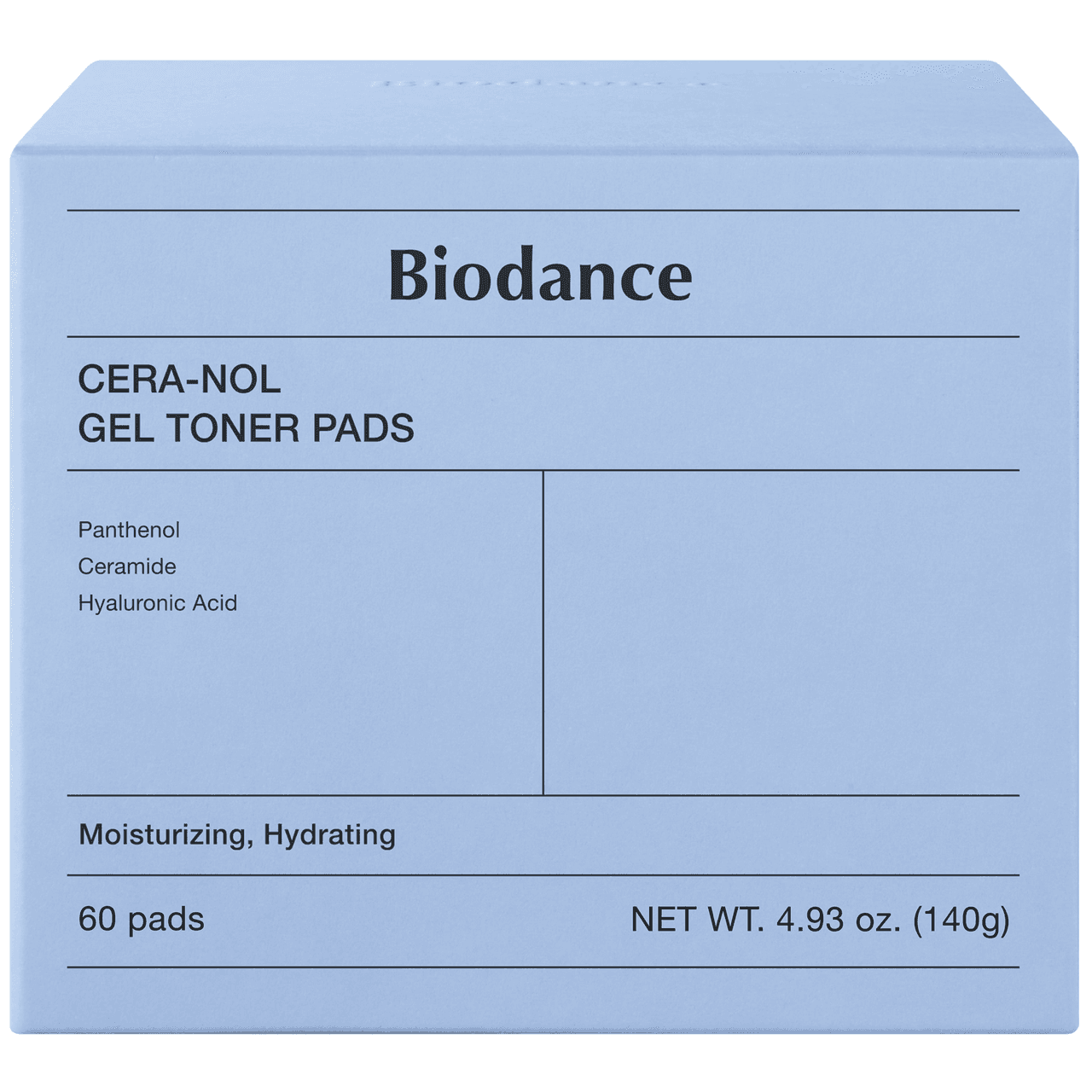 Biodance Cera-nol Gel Toner Pads 60 Pads Image 1