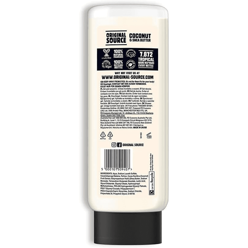 Original Source Shower Gel Coconut & Shea Butter 750ml Image https://cdn11.bigcommerce.com/s-g585yu857h/images/stencil/1280w/products/15422/28600/165258-2__32459.1785920308.png1