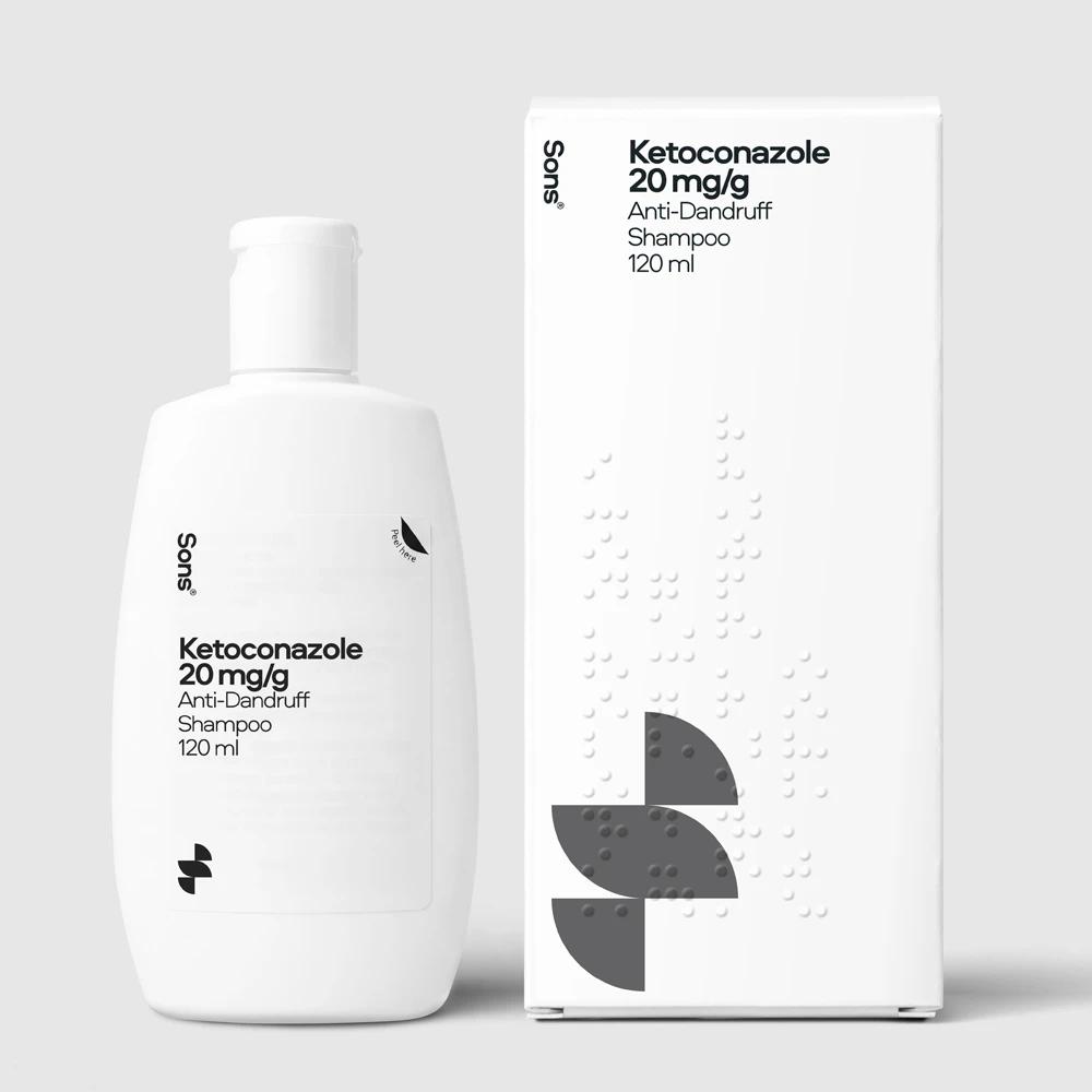 Sons Ketaconazole 20mg/g Anti-Dandruff Shampoo 120ml Image 1