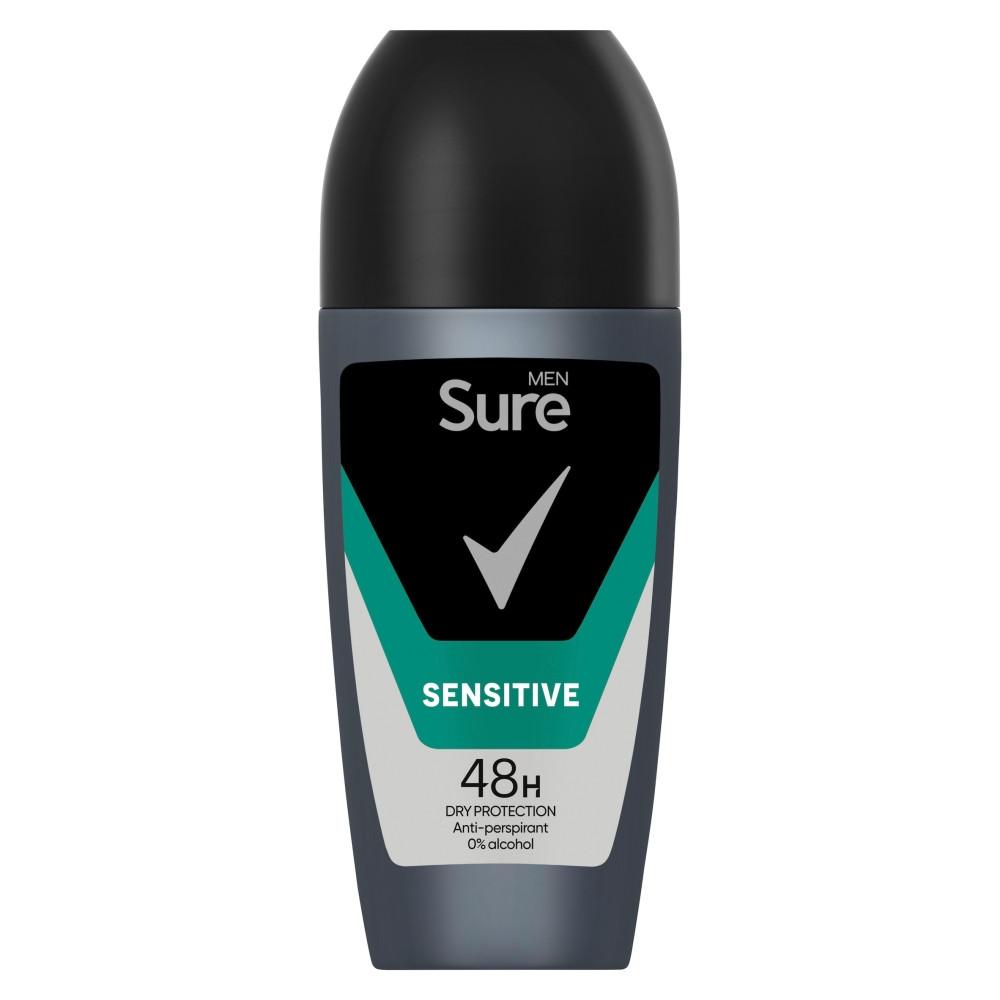 Sure Men Anti-Perspirant Roll-On Sensitive 50ml Image 1