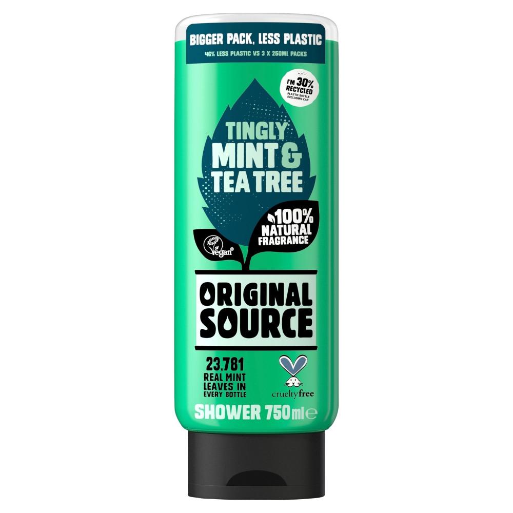 Original Source Shower Gel Mint & Tea Tree 750ml Image 1