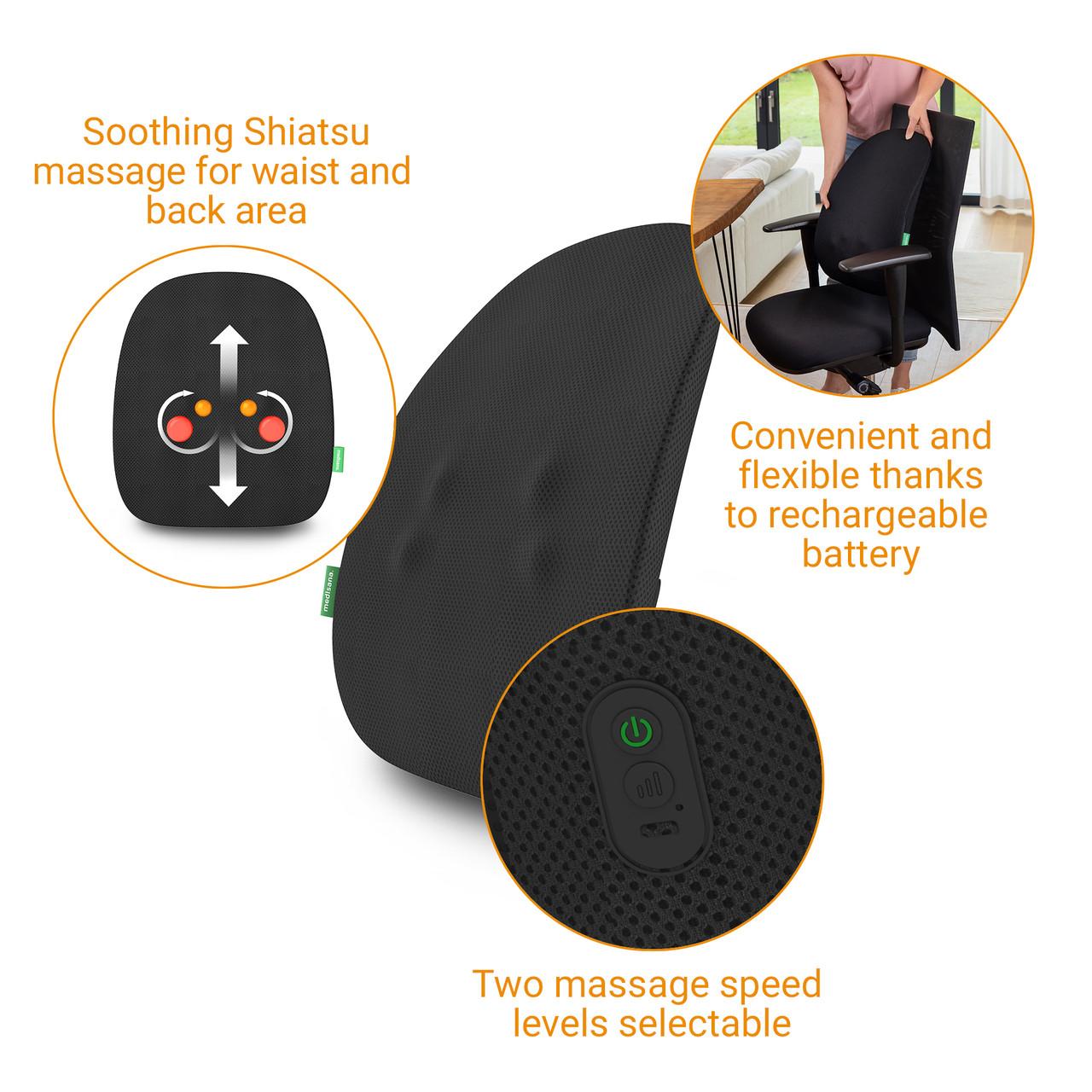 Medisana MC 500 Cordless Shiatsu Massage Back Rest Image https://cdn11.bigcommerce.com/s-g585yu857h/images/stencil/1280w/products/15553/28371/165298_B__69401.1773661304.jpg1