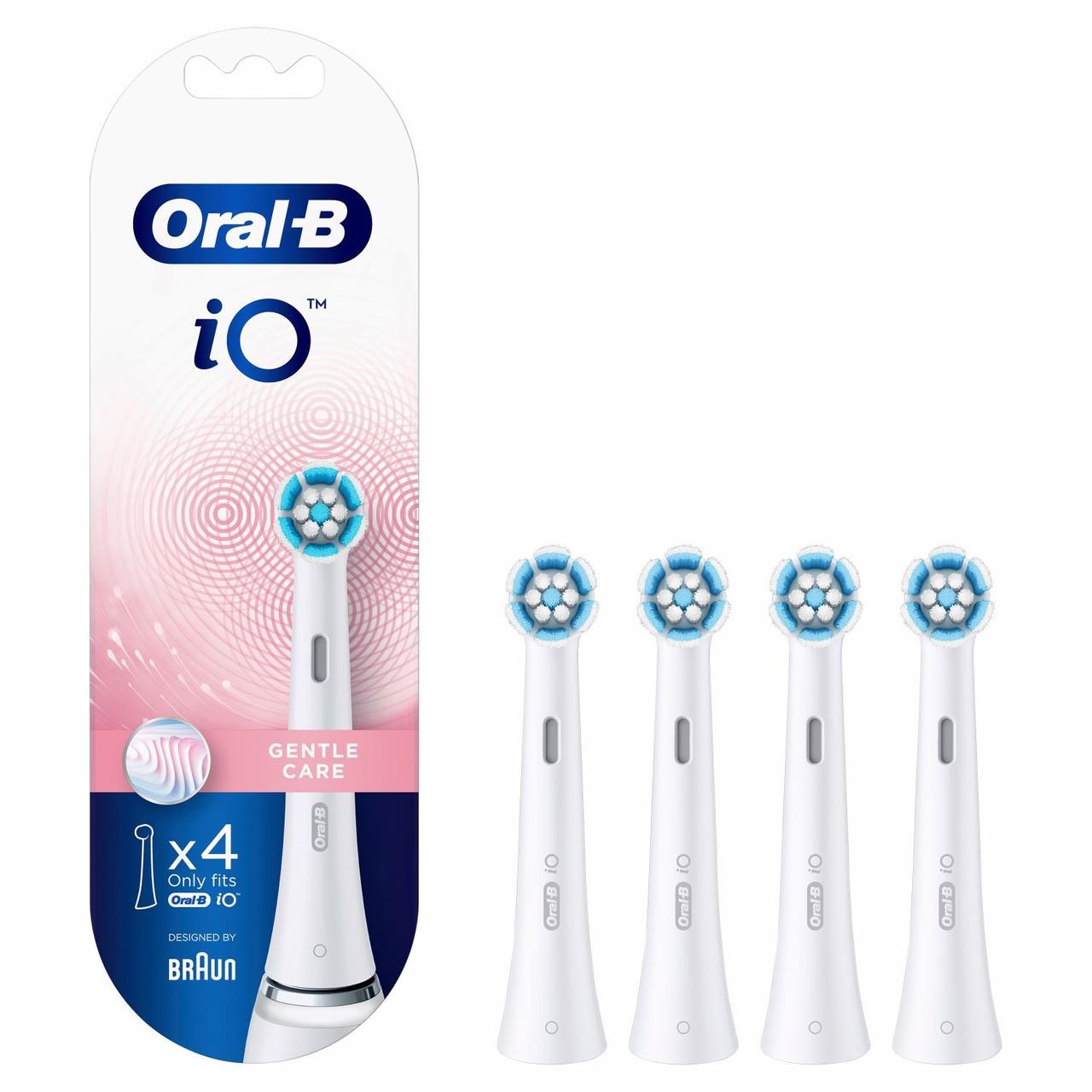 Oral-B iO White Gentle Clean Heads 4 Pack Image 1