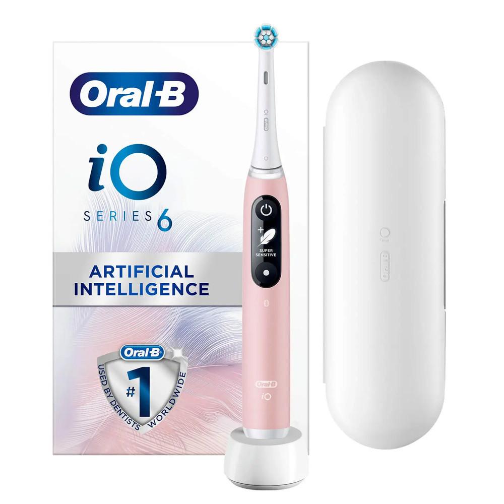 Oral-B iO6 Ultimate Clean Electric Toothbrush Pink Sand Image 1