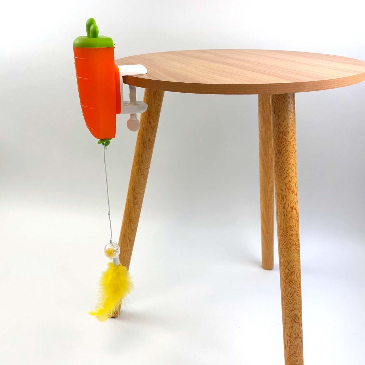 Happy Pet Tabby Patch Carrot Cat Treat Dispenser Toy Image 1