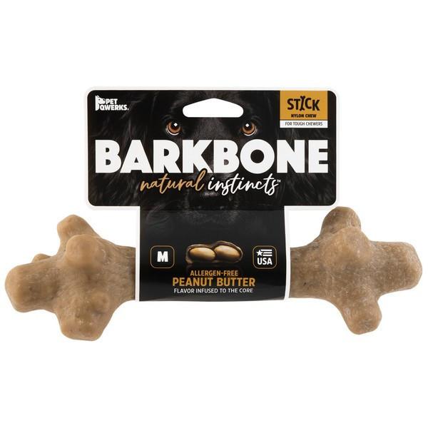 Pet Qwerks Stick Barkbone Peanut Butter Chew Dog Toy Image 1