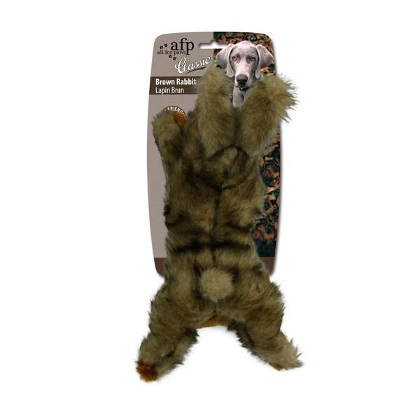 All For Paws Classic Brown Rabbit Large Dog Toy Image 1