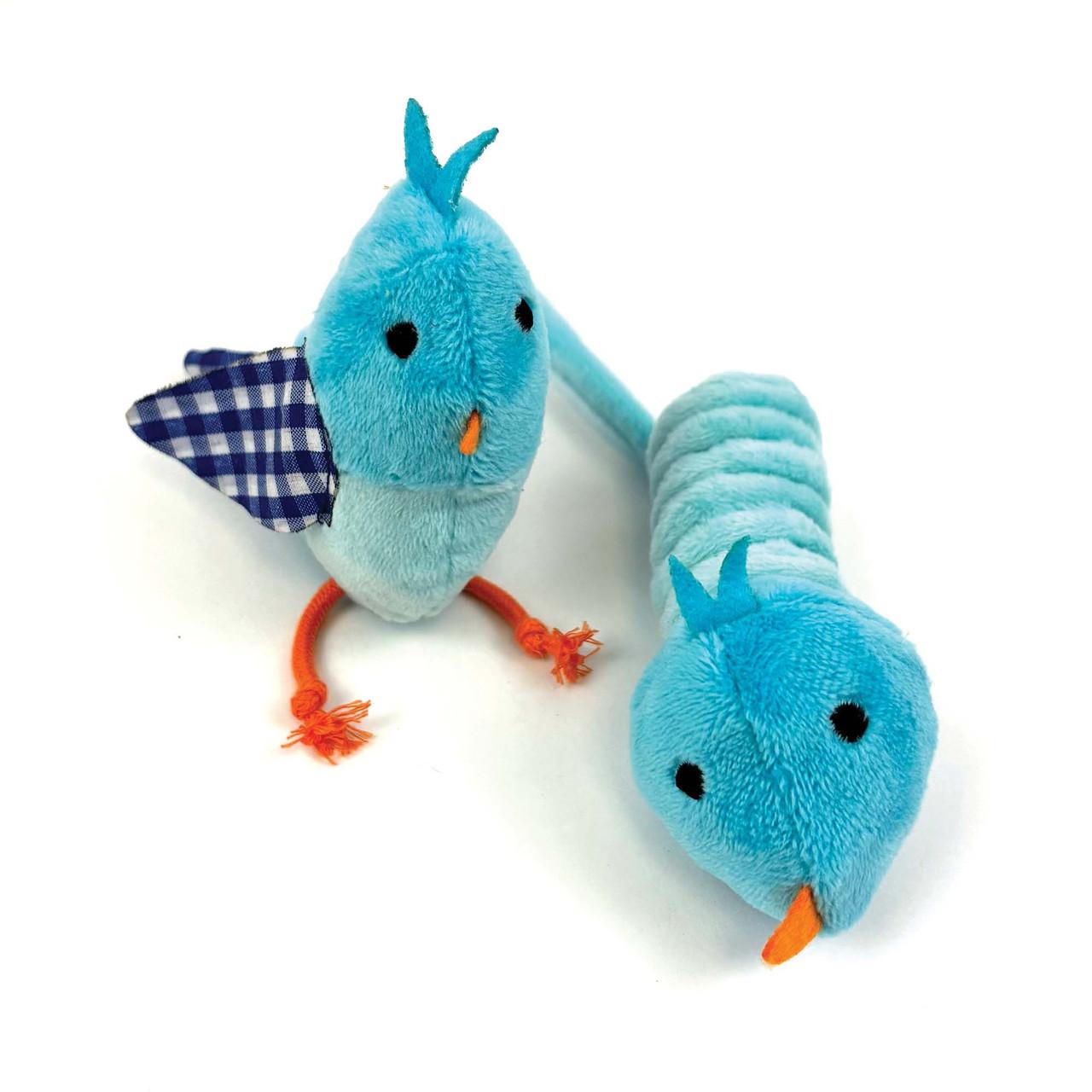 Happy Pet Tabby Patch Bluebird 2pk Cat Toy Image 1